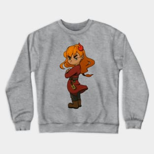 Fire Girl Crewneck Sweatshirt